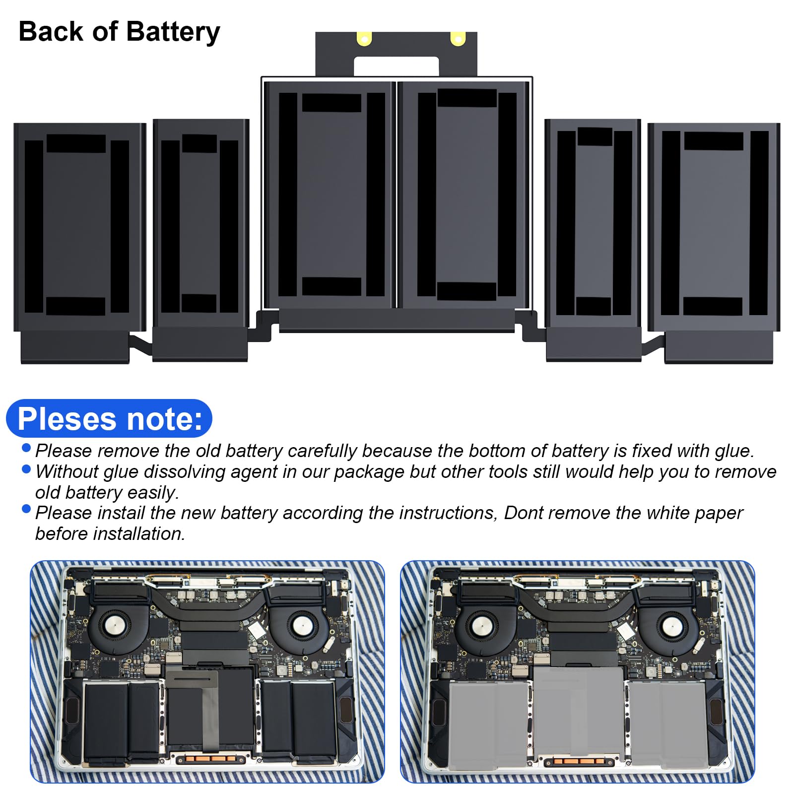 Amazon.co.jp: BND A1964 A2251 A1989 交換用バッテリー MacBook Pro